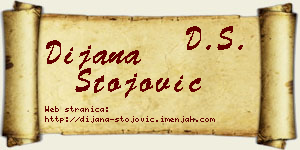 Dijana Stojović vizit kartica
